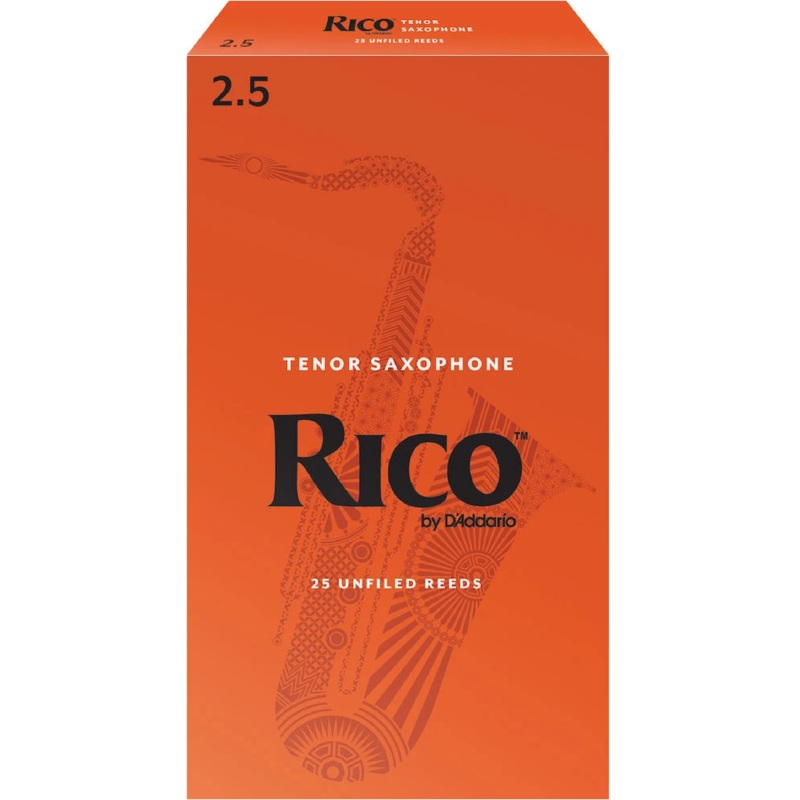 Rico by D’Addario Tenor Sax Reeds, Strength 2.5, 25-pack