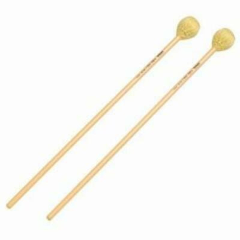 Yamaha ME-202 Yellow-Medium-Hard, Yarn Wound Mallets Recommended For Marimba