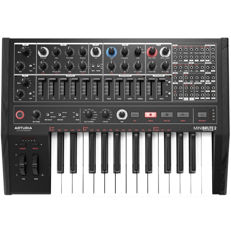 Arturia MINIBRUTE2 25-Key Analog Keyboard Sythesizer (Noir)