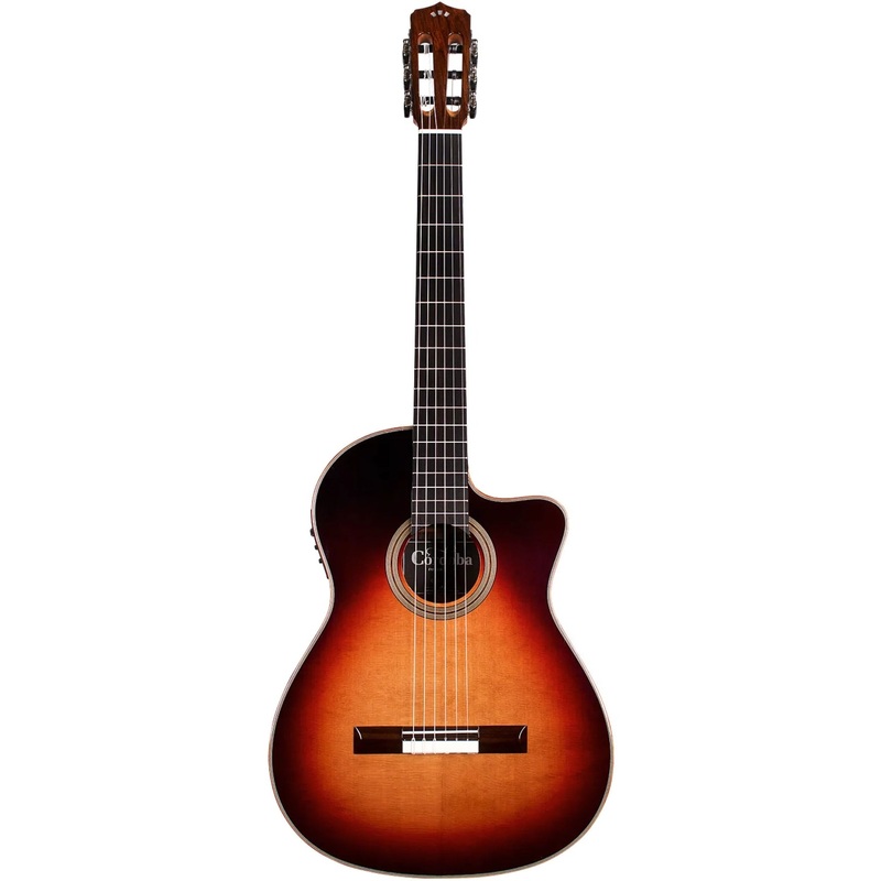 Cordoba ORCHESTRA-CE-BRST Fusion Classical Guitar w/ Electronics, Solid Cedar Top, RW b/s, Teardrop Burst