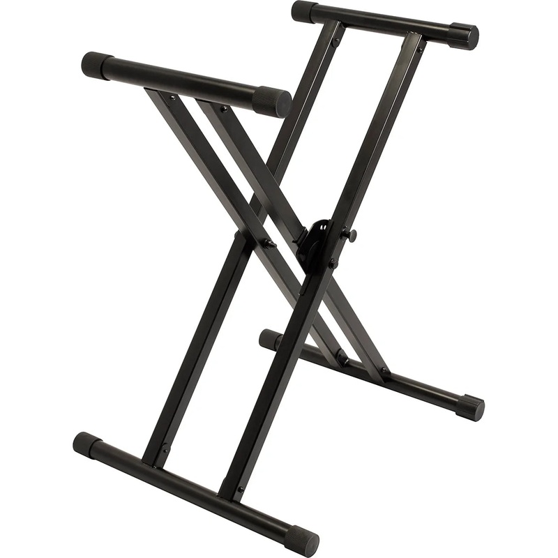 Ultimate IQ-X-3000 Heavy-Duty Double-Braced X-style Keyboard Stand w/ Memory Lock