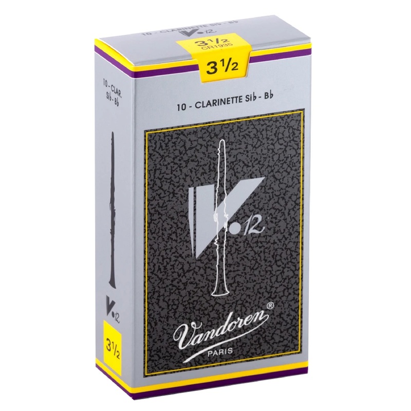 Vandoren CR1935 V-12 Bb Clarinet Reeds – Strength 3.5 (Box of 10)