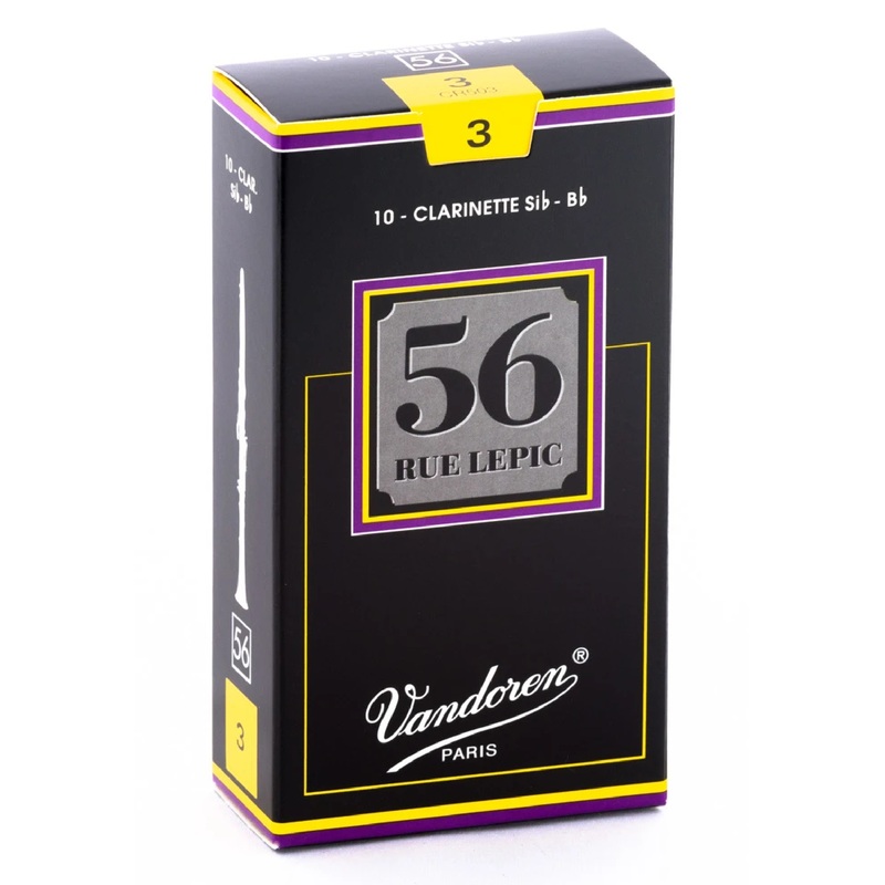 Vandoren CR503 56 rue Lepic Bb Clarinet Reeds – Strength 3 (Box of 10)