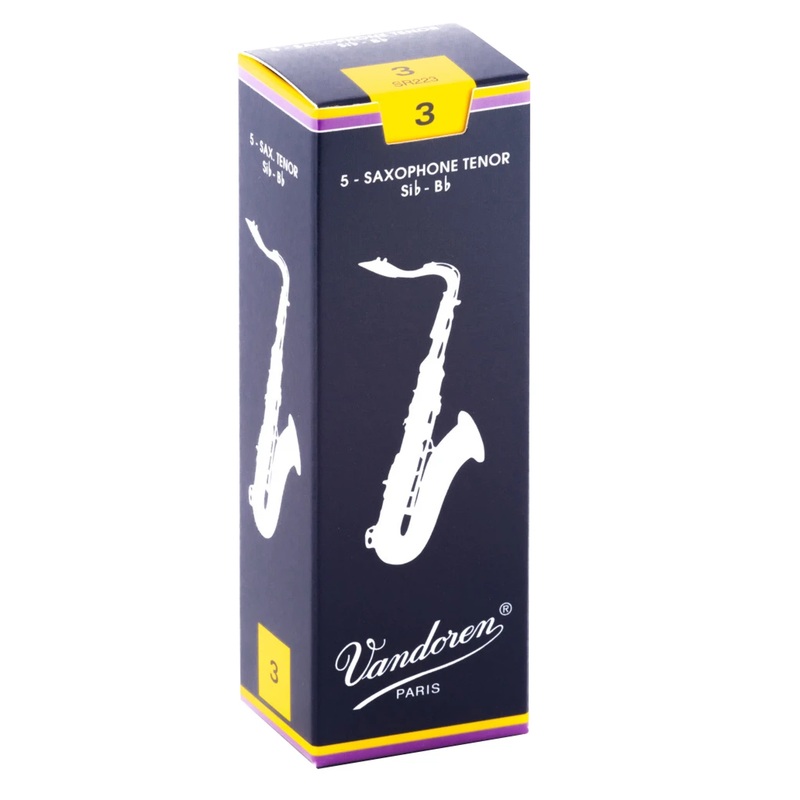 Vandoren SR223 Traditional Tenor Sax Reeds – Strength 3 (Box of 5)