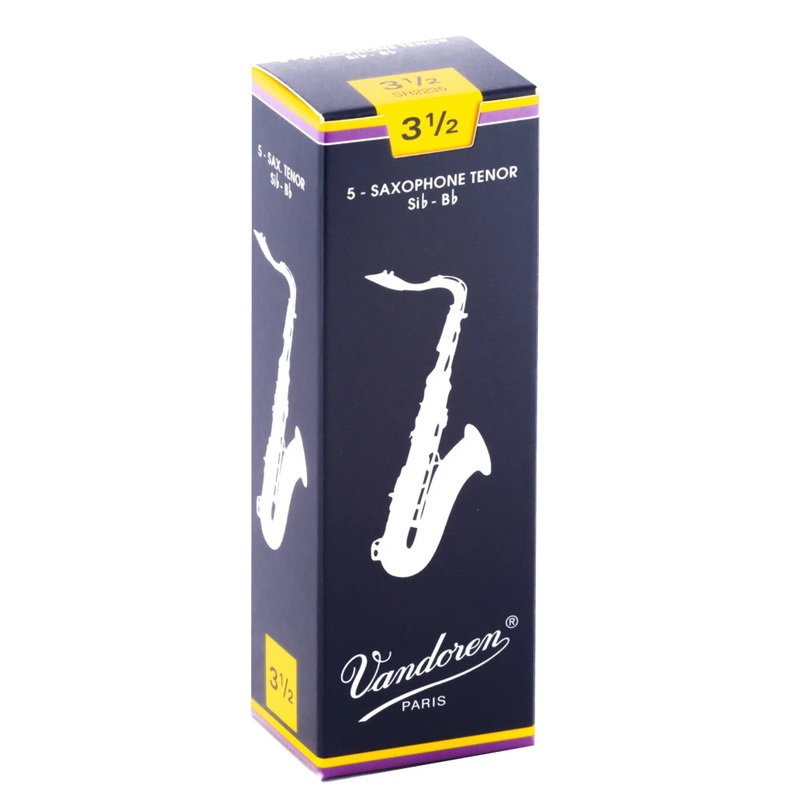 Vandoren SR2235 Traditional Tenor Sax Reeds – Strength 3.5 (Box of 5)