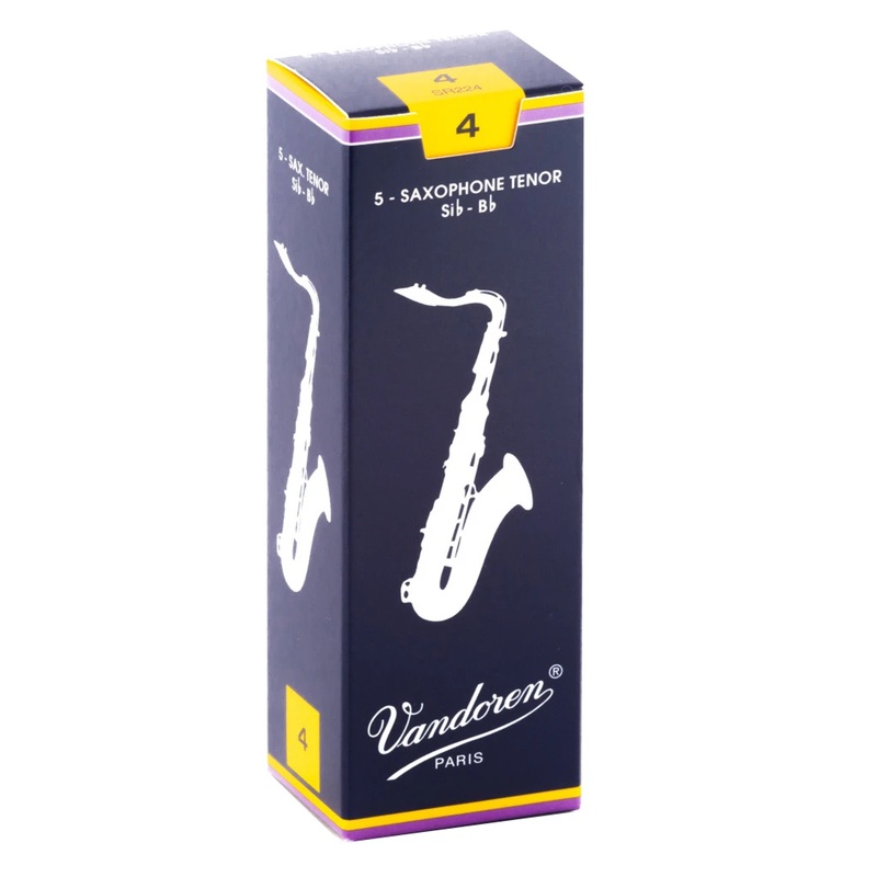 Vandoren SR224 Traditional Tenor Sax Reeds – Strength 4 (Box of 5)