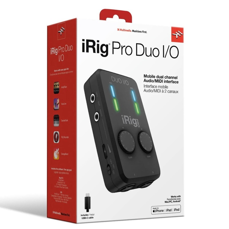IK Multimedia IRIG-PRODUO-IO iRig Pro Duo I/O 2-channel Audio/MIDI Interface