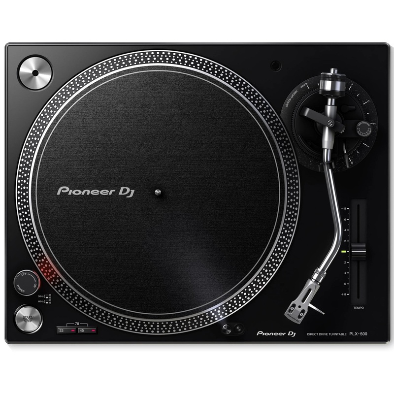 Pioneer PLX-500-K High-Torque, Direct Drive Turntable, Black