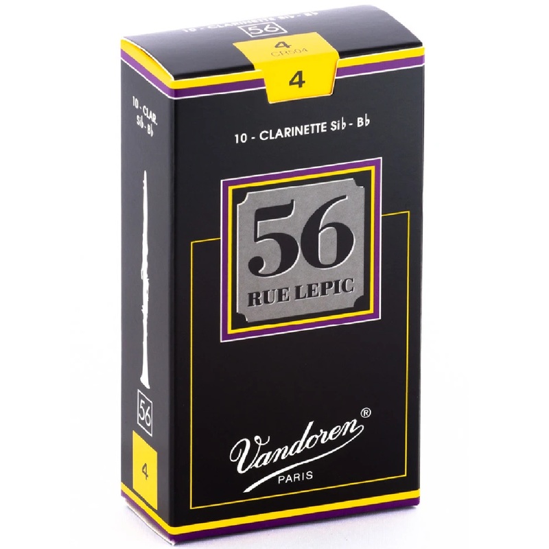 Vandoren CR504 4; Bb Clarinet Reeds; Vandoren Rue le Pic; 10 per box