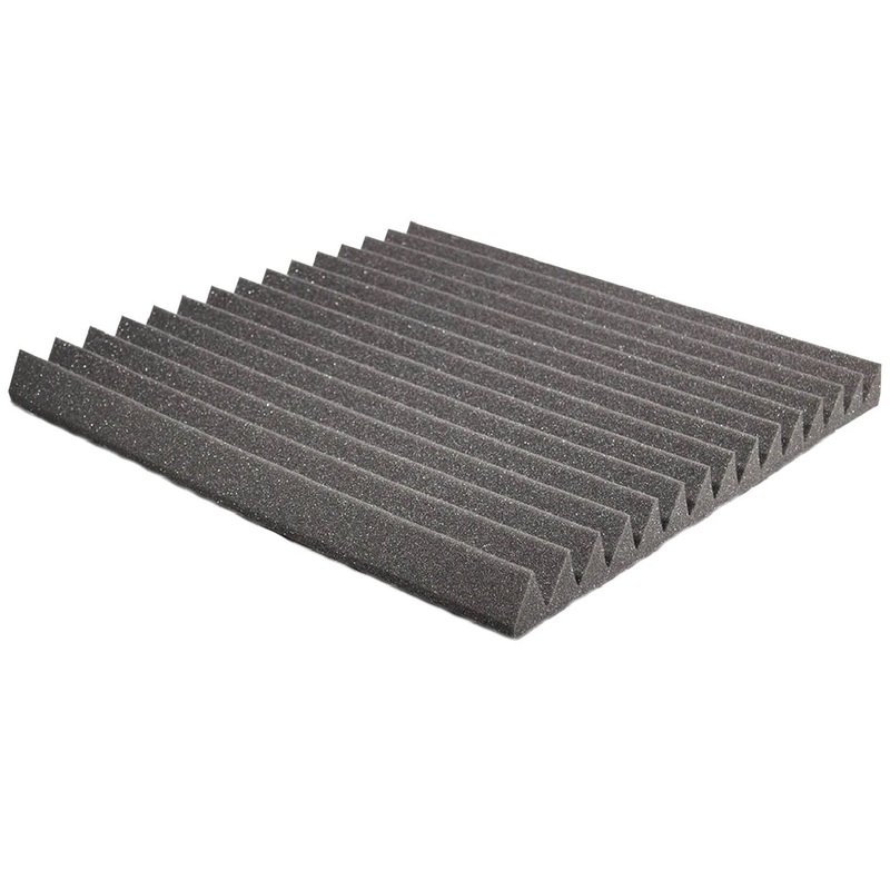 Auralex WEDGECHA-SINGLE Studiofoam Wedge Panel Single, 2 x 24 x 24, Charcoal