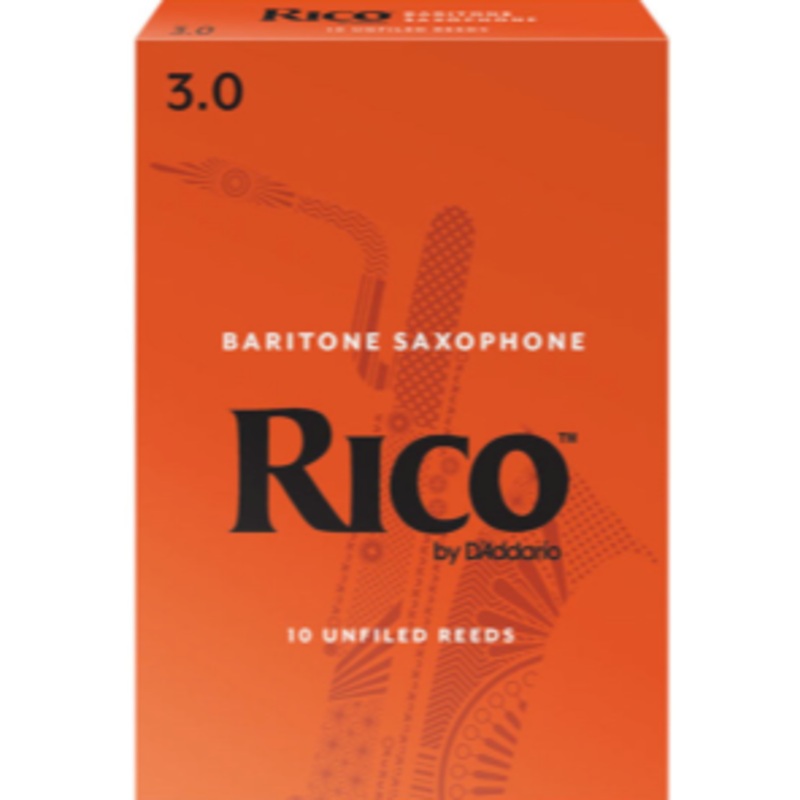 Rico RLA1025 Bari Sax Reeds, Strength 2.5, Box of 10