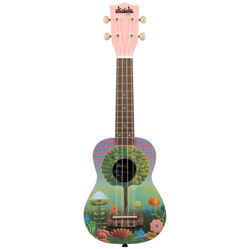 Kala UK-UKETOPIA Ukadelic Soprano Ukulele, Uketopia Graphic
