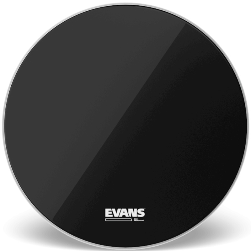 Evans BD16RB-NP 16 EQ3 Resonant, Black, No Port