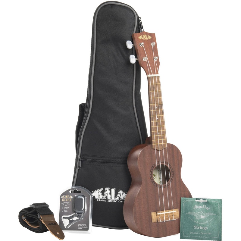 Kala KA-15C-BNDL Concert Satin Mahogany Ukulele Bundle