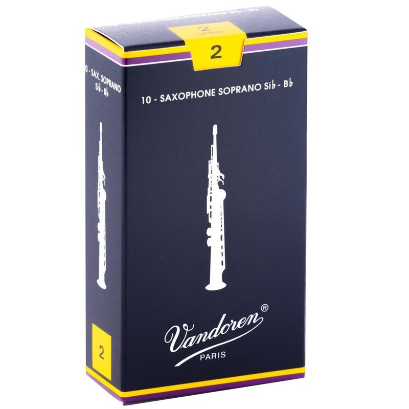 Vandoren SR202 2; soprano saxophone reeds; Vandoren Traditional; 10/box