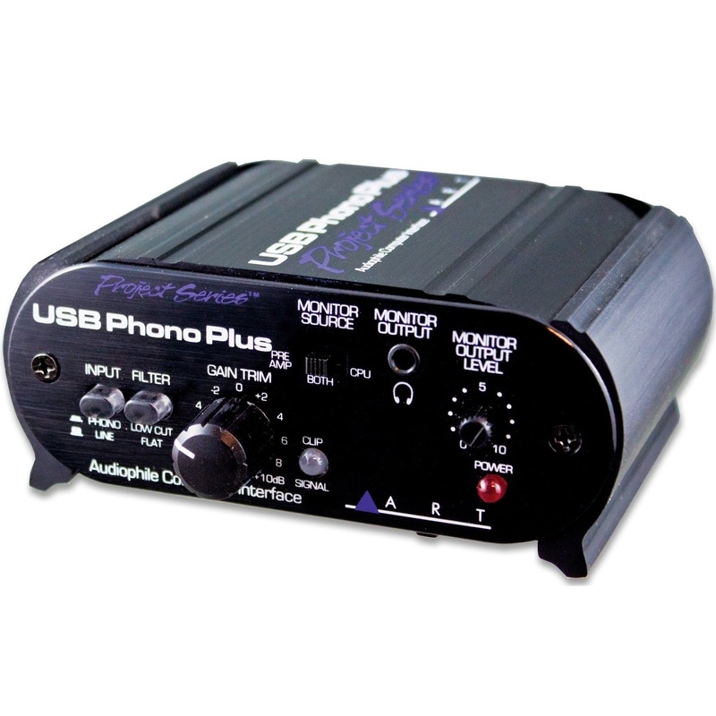 ART USBPHONOPLUSPS Audio Interface w/Phono, Line, SPDIF, Optical