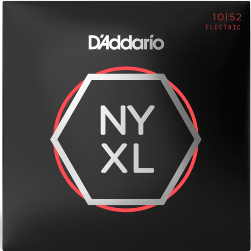 D’Addario NYXL1052 Nickel Wound Electric Guitar Strings, Light Top / Heavy Bottom, 10-52