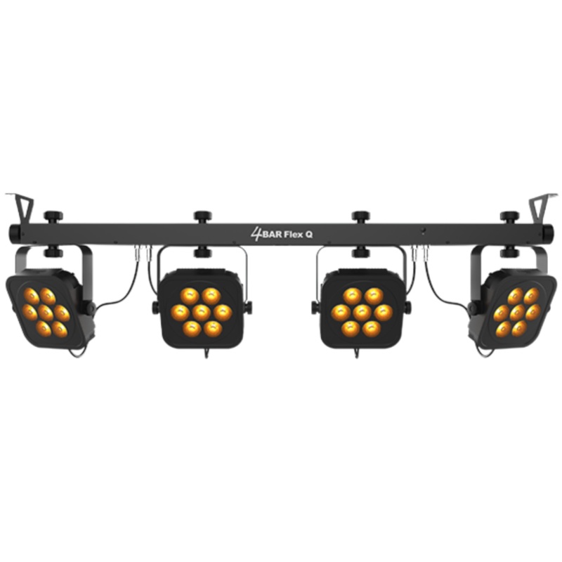 Chauvet 4BARFLEXQ RGBA 4 Wash Light System Carrying Case, Footswitch, and IRC-6 Remote