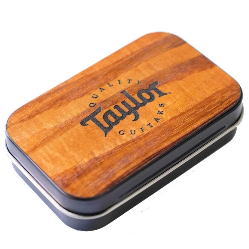 Taylor 2601 Koa Top Pick Tin, Collectable Darktone Series