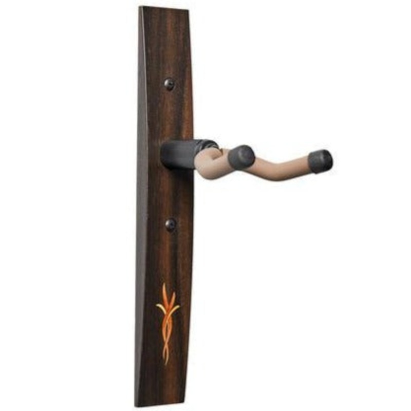 Taylor 70193 Guitar Hanger, Ebony, Bouquet, Myrtlewood/Boxwood Inlay