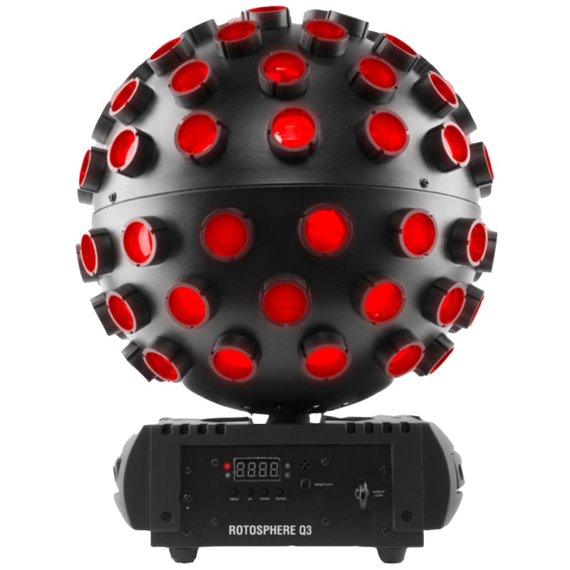 Chauvet ROTOSPHEREQ3 Mirror Ball Simulator, High-Power Quad Color LED