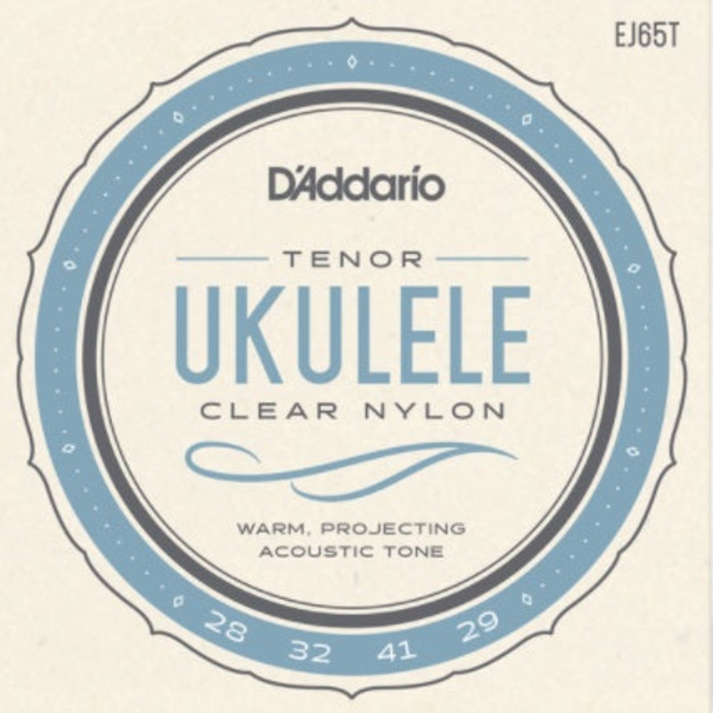 D’Addario EJ65T Pro-Art Custom Extruded Nylon Ukulele Strings, Tenor