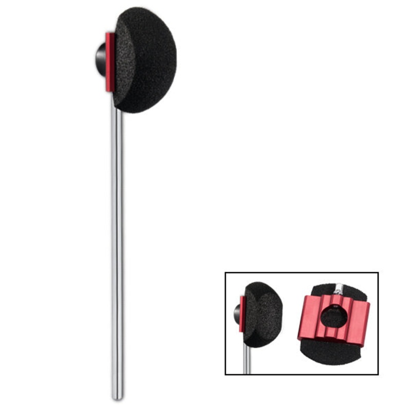 DW DWSM115L Cajon Beater, 6.5in Black Foam, Dual Head
