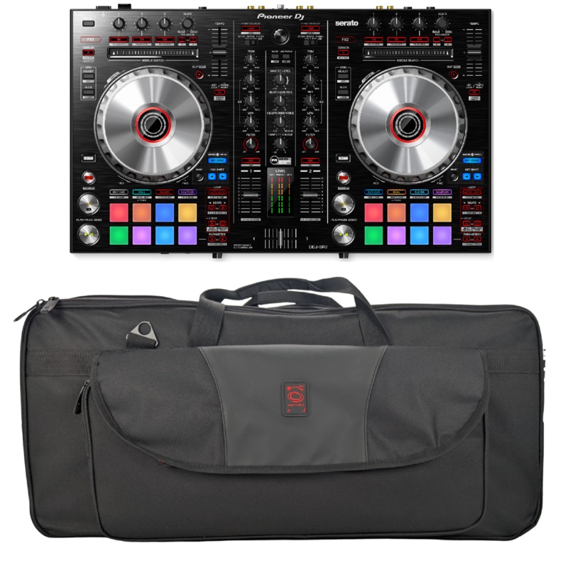 Pioneer DDJ-SR2 Portable controller for Serato DJ Pro & BRLDIGITAL2XL Soft Case Bundle