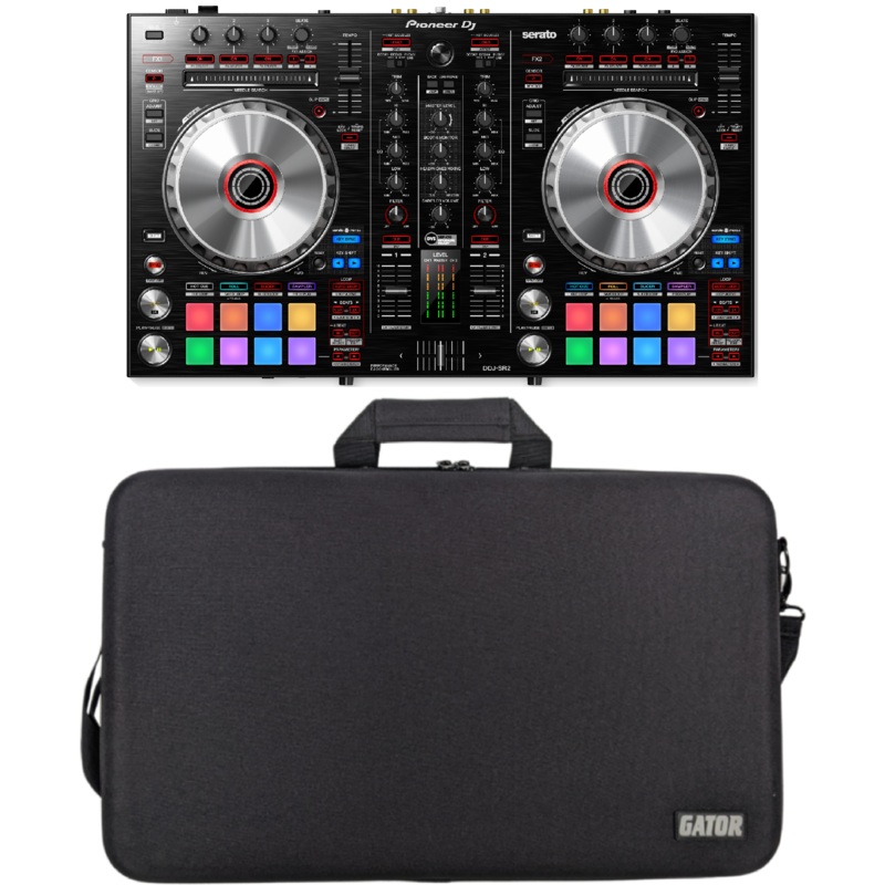 Pioneer DDJ-SR2 Portable controller for Serato DJ Pro & GU-EVA-2314-3 Soft Case Bundle