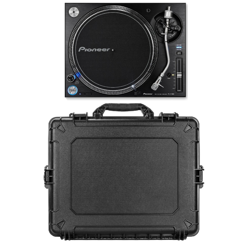 PLX-1000 Professional Direct Drive Analog Turntable & VU1200 Hard Case Bundle