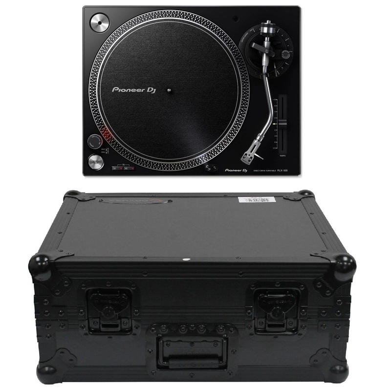 PLX-500-K High-Torque, Direct Drive Turntable & FZ1200BL Hard Case Bundle