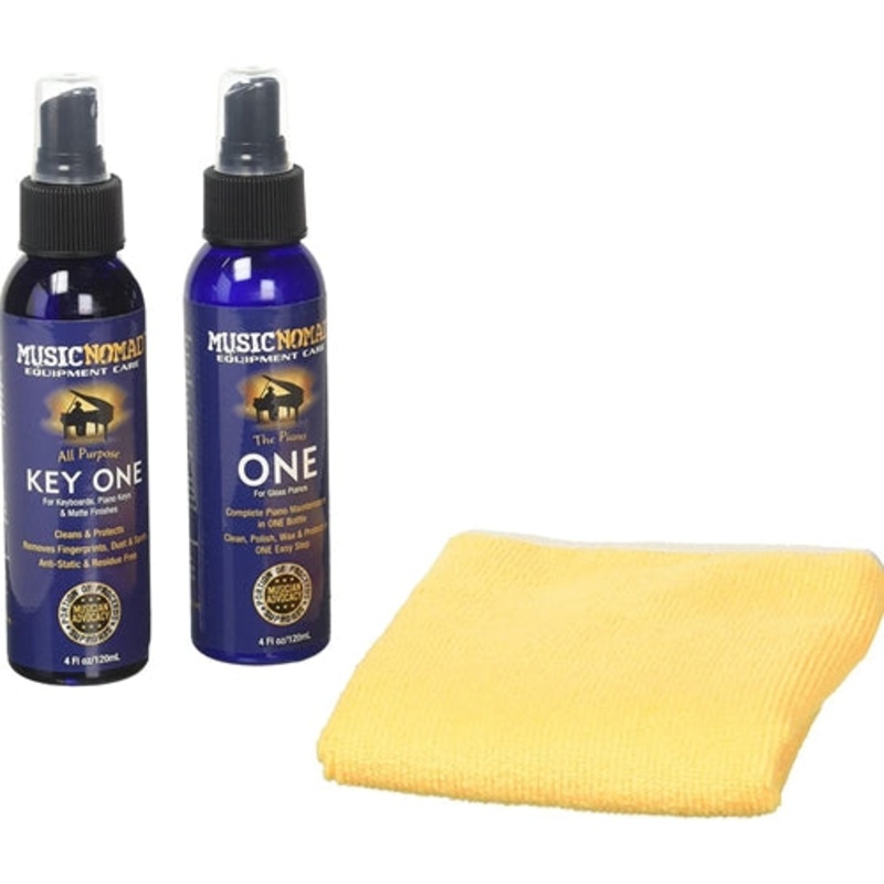 Music Nomad MN132 Premium Piano Care Kit – Includes Key ONE, Piano ONE, and Low Pile Microfiber Cloth