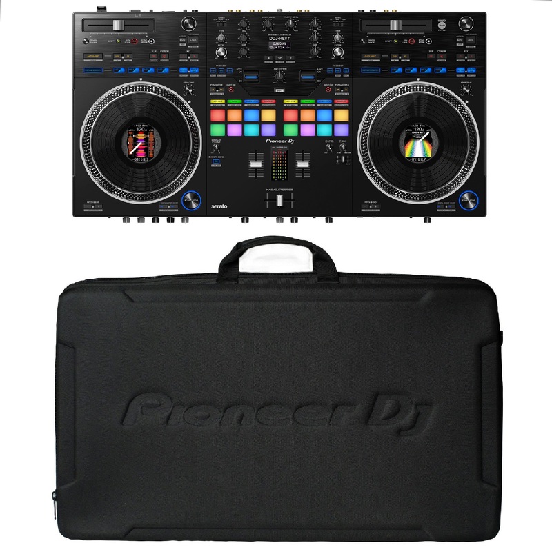 Pioneer DDJ-REV7 Scratch-Style 2-Channel Pro DJ Controller & DJC-B3 Soft Case Bundle