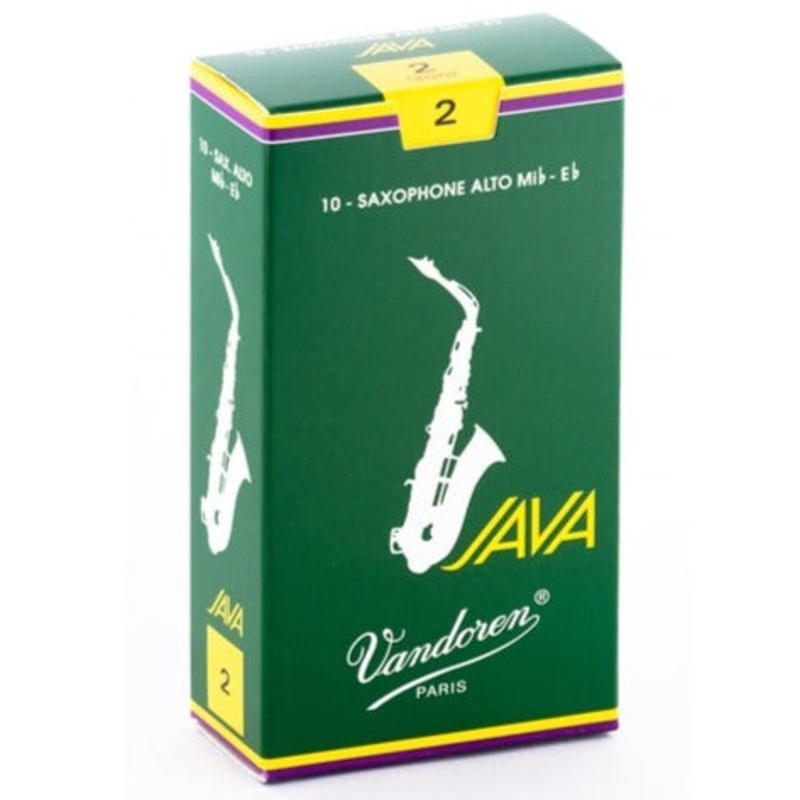 Vandoren SR262 Java Alto Saxophone Reeds – Strength 2 (Box of 10)