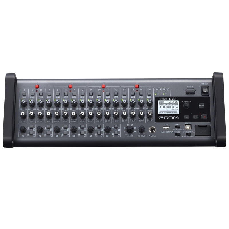 Zoom LIVETRAK-L20R LiveTrak L-20R Rack-Mount Multi-Track Recording Mixer