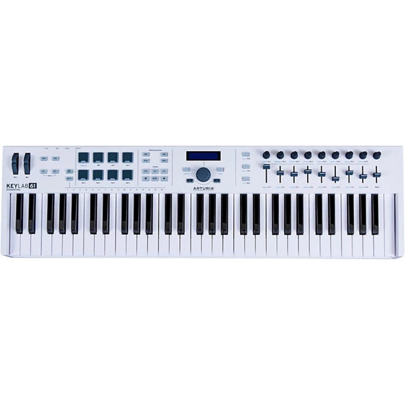 Arturia KEYLAB61-ESS-WH 61-Key KeyLab Essential Keyboard Controller, White