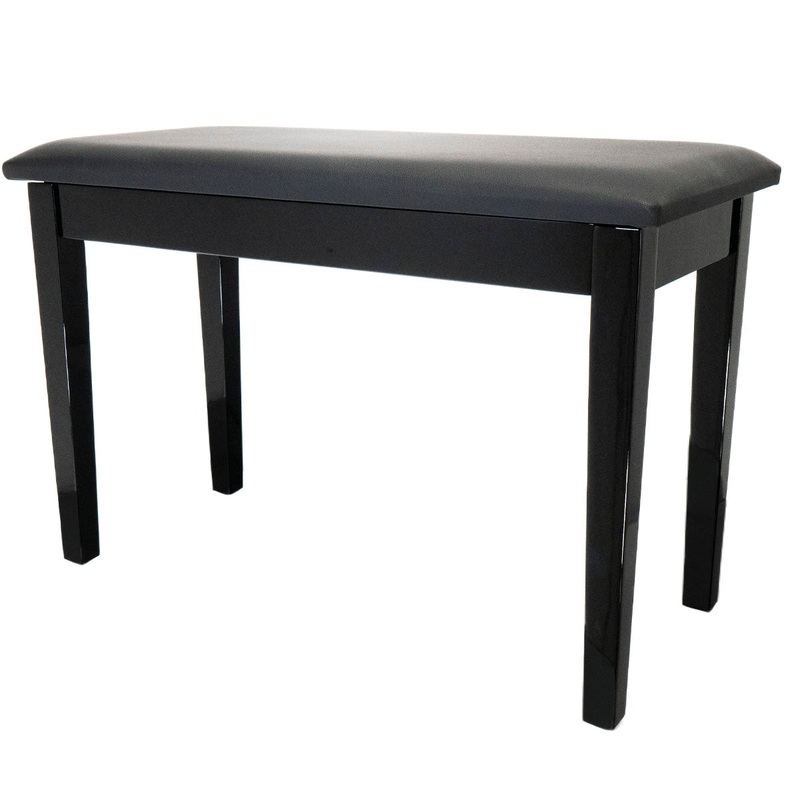 HY-PJ001S1 Piano Bench w/ Storage, Black