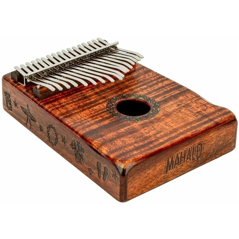 Mahalo MKA17KA Mahalo Kalimba, Photo Flame Koa Design, w/ Bag