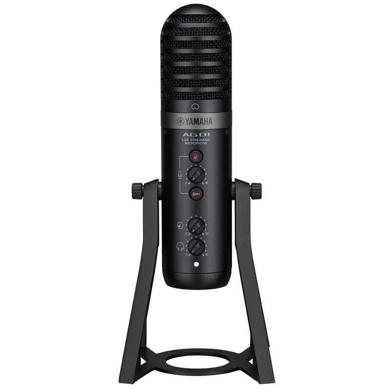 Yamaha AG01B USB Microphone w/ Mixer, Black
