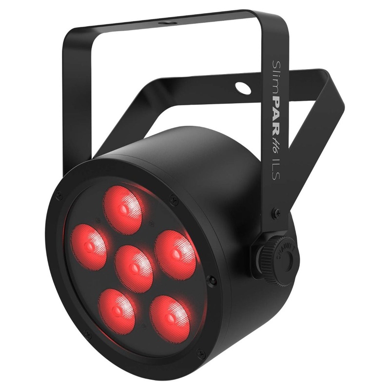 Chauvet SLIMPARH6ILS Low-Profile 6-LED PAR Light w/ RGBAW+UV and ILS