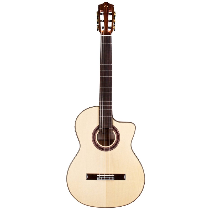 Cordoba GK-STUDIO Gypsy King Studio Flamenco Guitar, Solid Spruce Top, Cypress b/s, Cutaway, Electronics