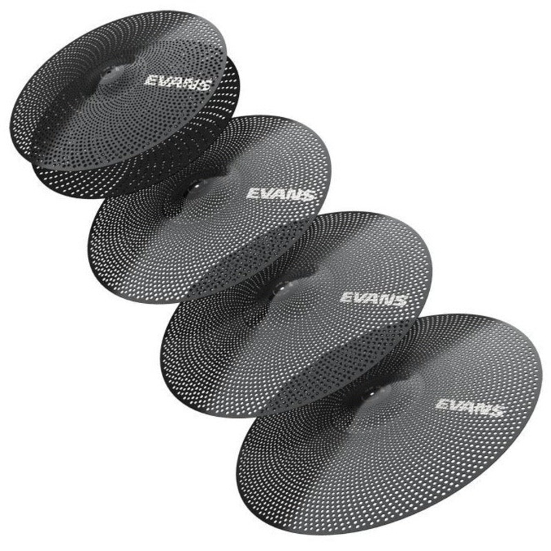 Evans ECP-DB-1 dB One Reduced Volume Cymbal Pack, 14 Hats, 16 & 18 Crash, 20 Ride