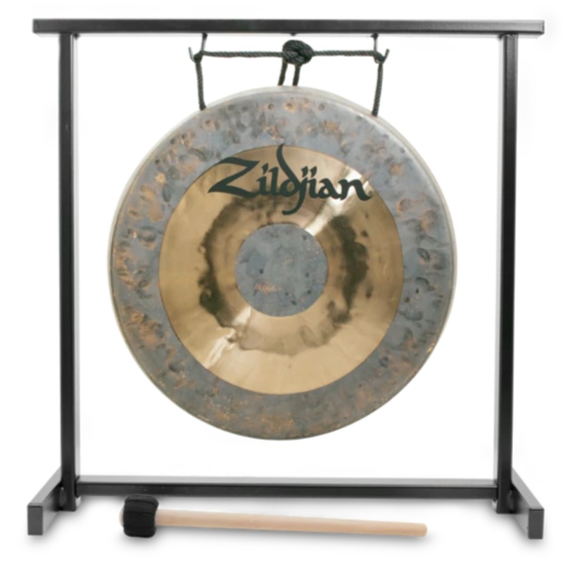 Zildjian P0565 12 Traditional Gong and Table Top Stand Set
