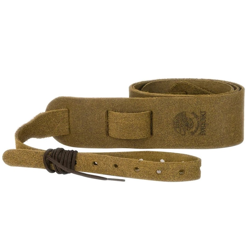 Deering Banjo S-SLCAR Banjo Soft Leather Cradle Strap – Sueded Caramel