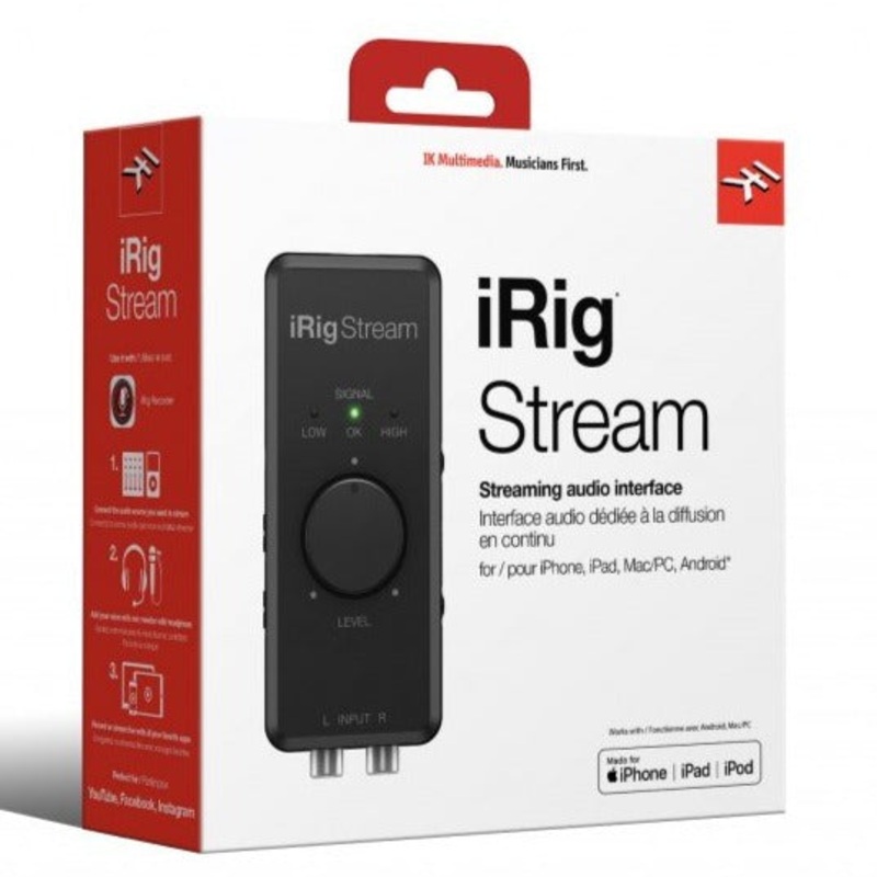 IK Multimedia IRIG-STREAM iRig Stream stereo audio interface for Mobile Devices