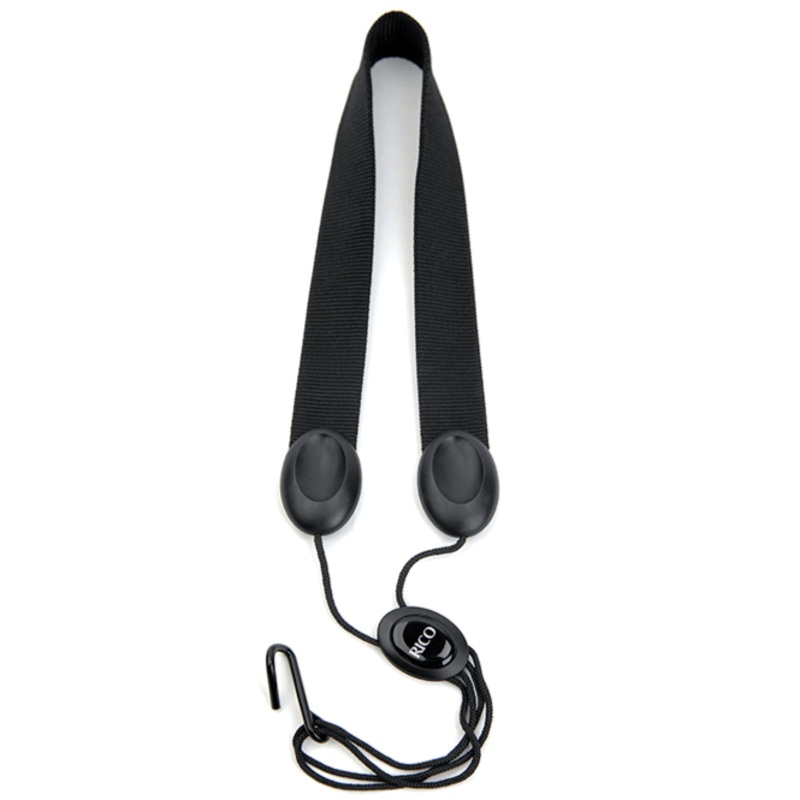 Rico SJA11 Fabric Black Sax Strap for Alto/Soprano