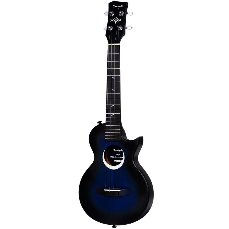 Enya EUT-MOON/BU Signature Taimane 4-String Ukulele, Blue