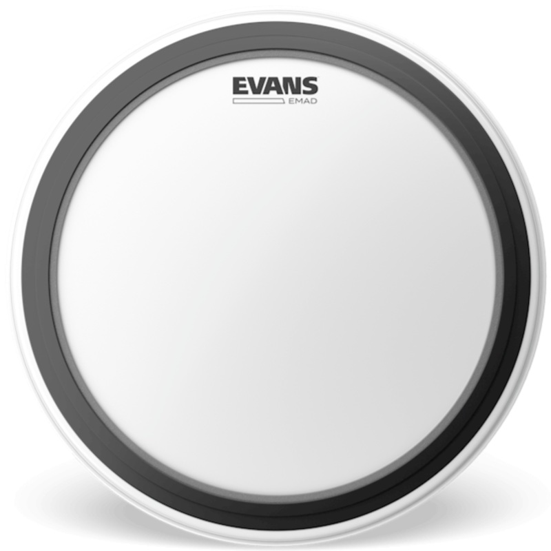 Evans BD22EMADCW 22 EMAD Bass Drumhead, Coated, White
