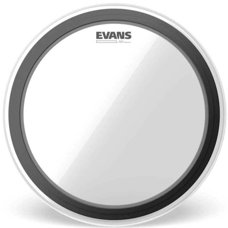 Evans BD22EMADHW 22 Heavyweight EMAD Bass Drumhead, Clear