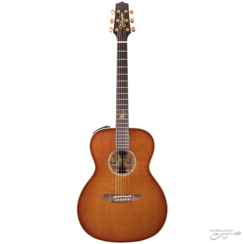 Takamine TF77-PT OM Acoustic-Electric Guitar, Cedar Top, Koa b/s, CTP-3 Electronics, Gloss Sunset Burst (#59090674)